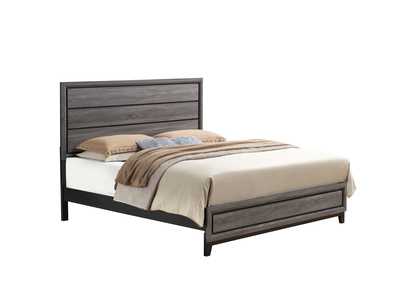 Grey Kate Foil Queen Bed,Global Furniture USA