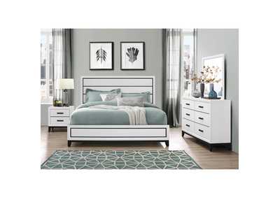 White Kate Full Bed,Global Furniture USA