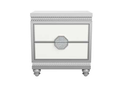 Image for White/Silver Kylie Nightstand