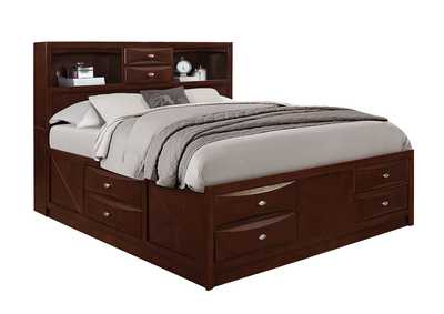New Merlot Linda King Bed,Global Furniture USA