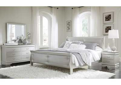 Silver  Marley King Bed,Global Furniture USA