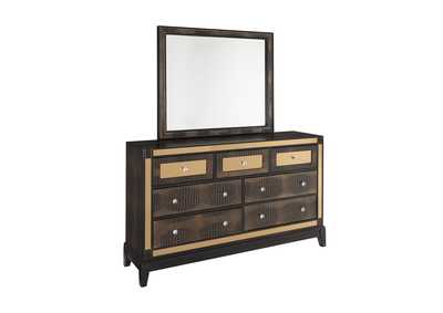 Mirror Chocolate Dresser and Mirror,Global Furniture USA