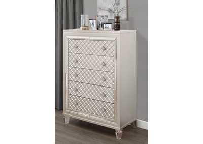 Champagne Paris Chest With Acrylic Legs,Global Furniture USA