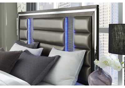 Metallic Grey Pisa Full Bed,Global Furniture USA