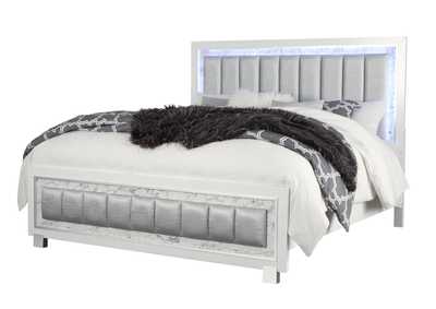 White Santorini Full Bed,Global Furniture USA