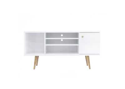 Image for White 53" Mid Century Modern Tv Stand