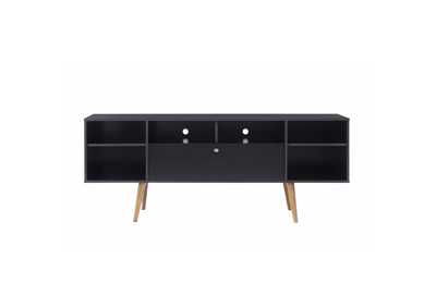 Image for Black 63" Mid Century Modern TV Stand