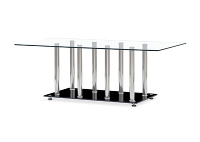 Image for Silver/Black Coffee Table