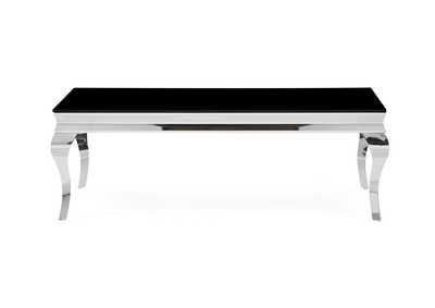 Black/Silver Coffee Table,Global Furniture USA