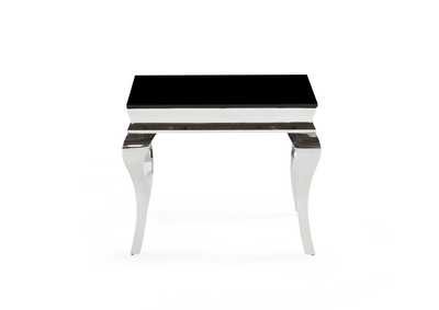 Black/Silver End Table