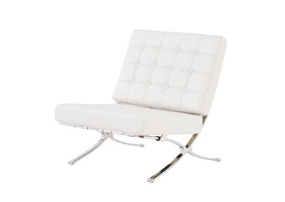 White Natalie Chair,Global Furniture USA