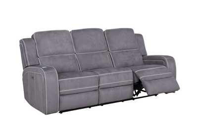 Image for Grey Power Reclining Sofa