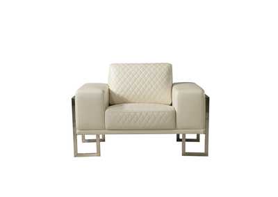Image for Quilted White Chair