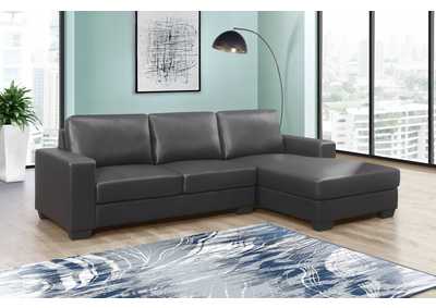Dark Grey Sectional Chaise