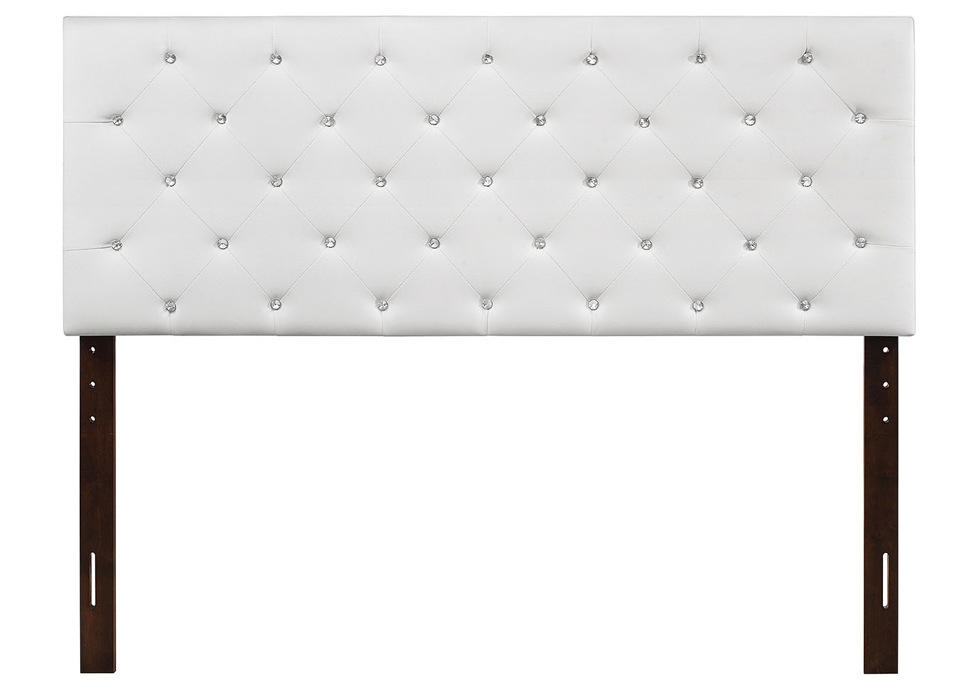 White Upholstered Twin Headboard,Glory Furniture