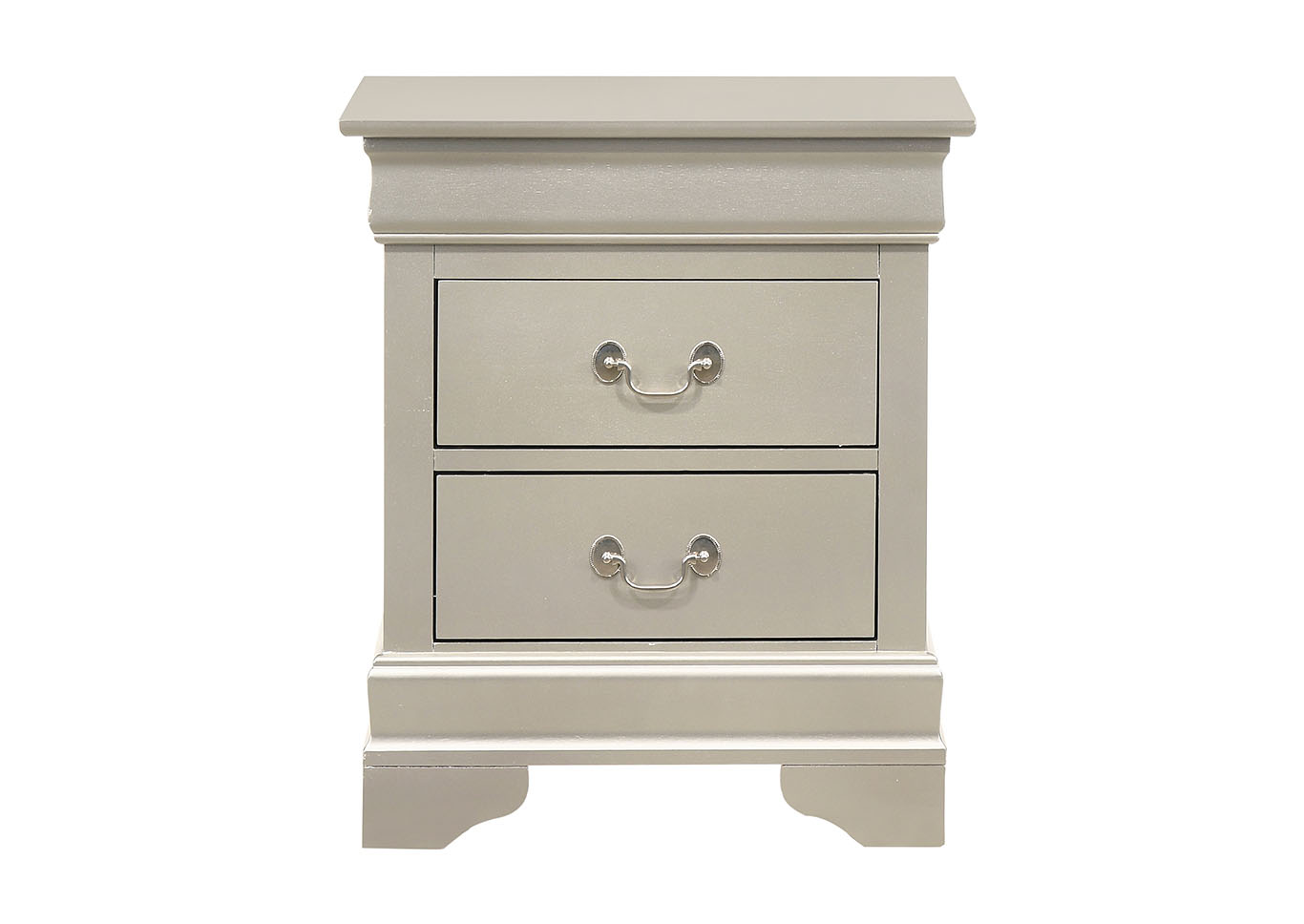 Louis Phillipe Silver Champagne Nightstand,Glory Furniture