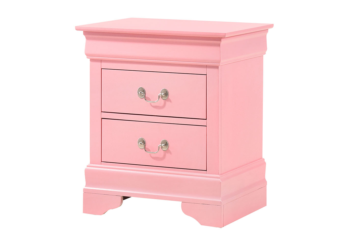 Louis Phillipe Pink Nightstand,Glory Furniture