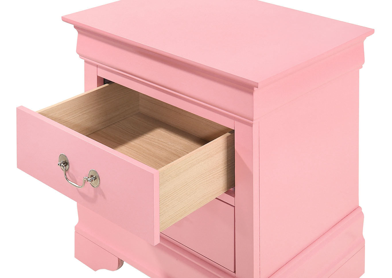 Louis Phillipe Pink Nightstand,Glory Furniture