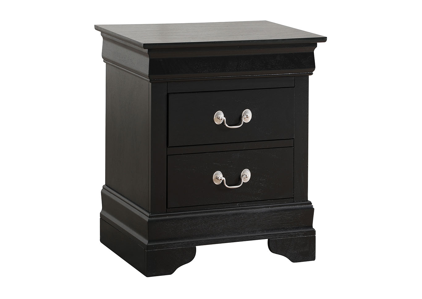 Louis Phillipe Black Nightstand,Glory Furniture