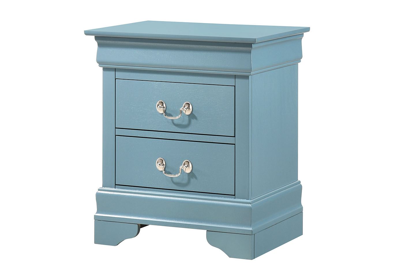 Louis Phillipe Blue Nightstand,Glory Furniture