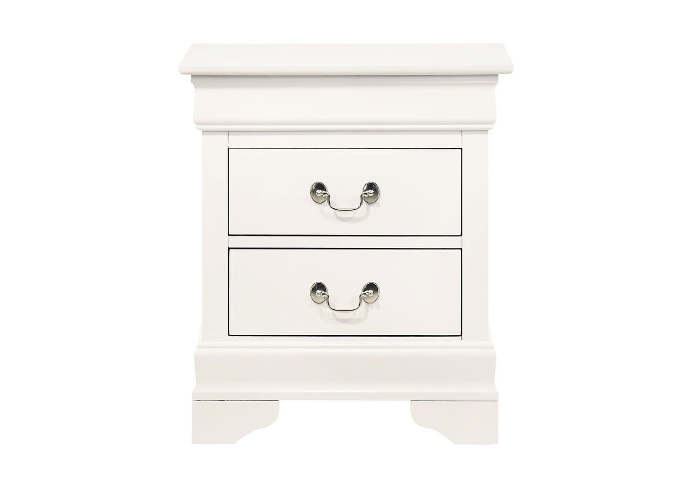 Louis Phillipe White Nightstand,Glory Furniture