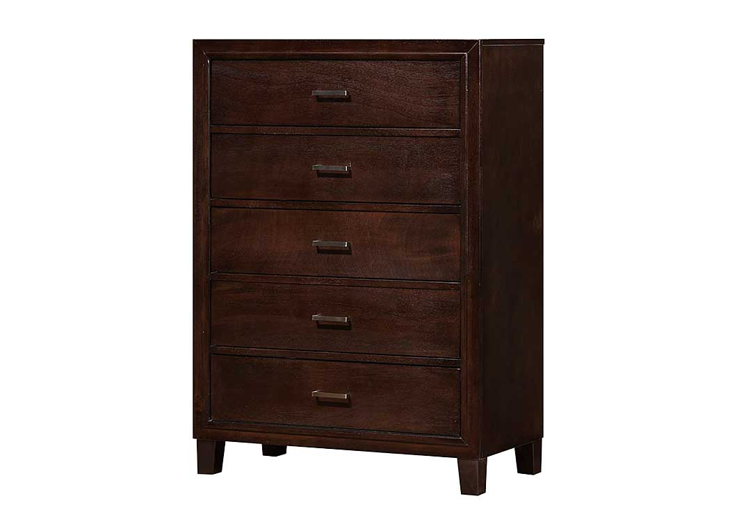 Cappuccino Chest,Glory Furniture