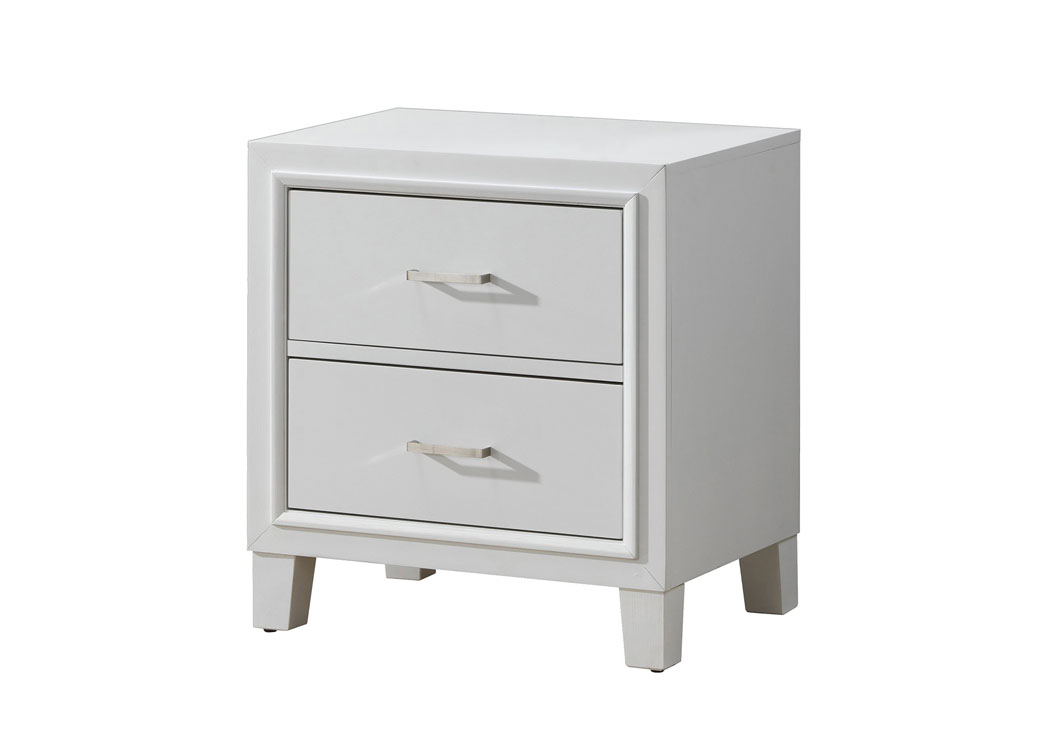 White Nightstand,Glory Furniture