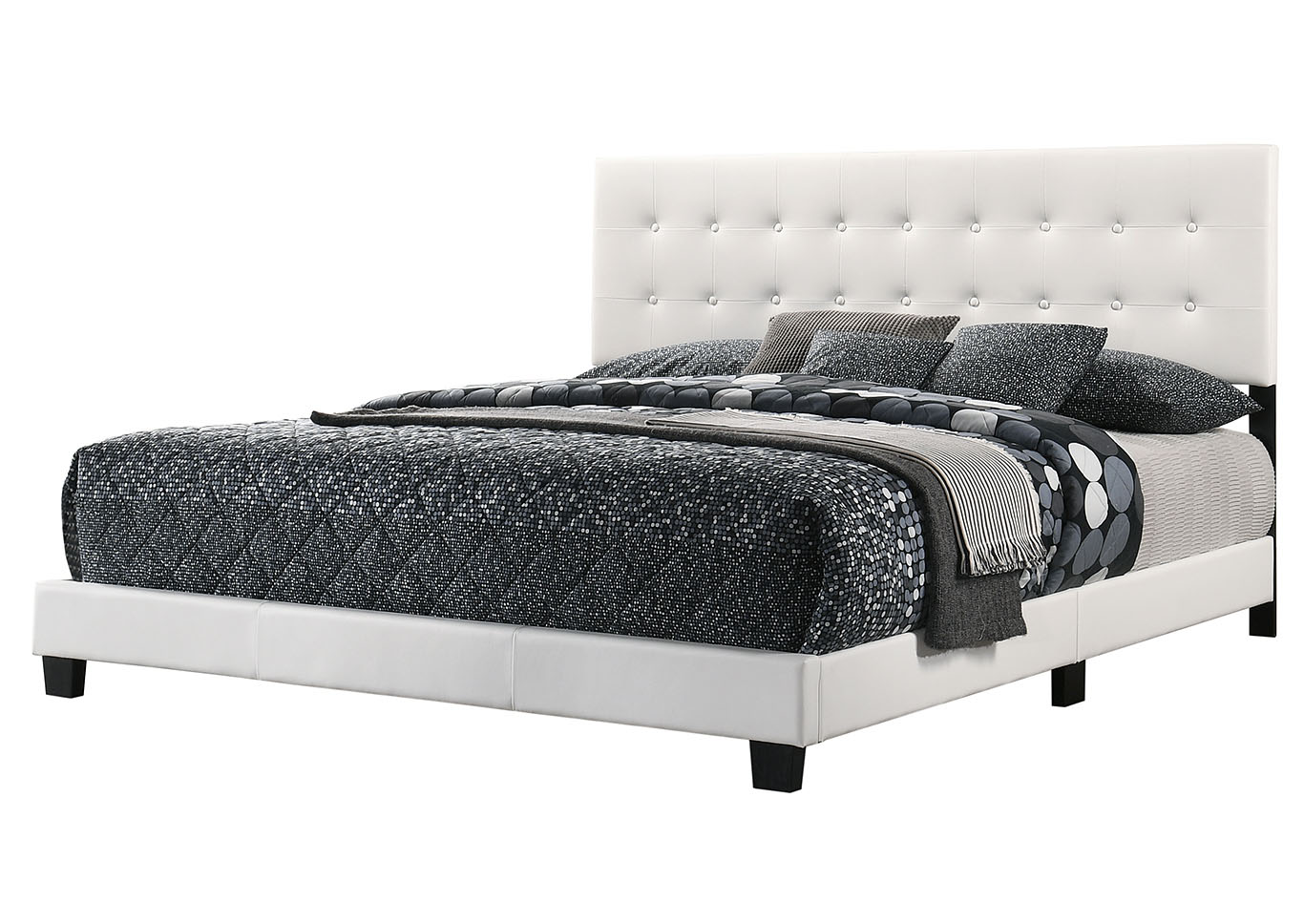 Caldwell White King Bed,Glory Furniture