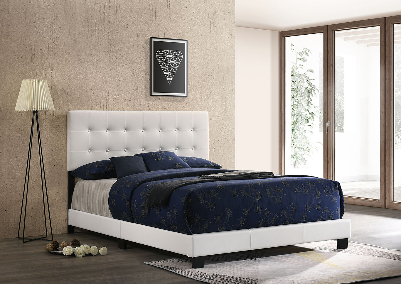 Caldwell White Queen Bed,Glory Furniture