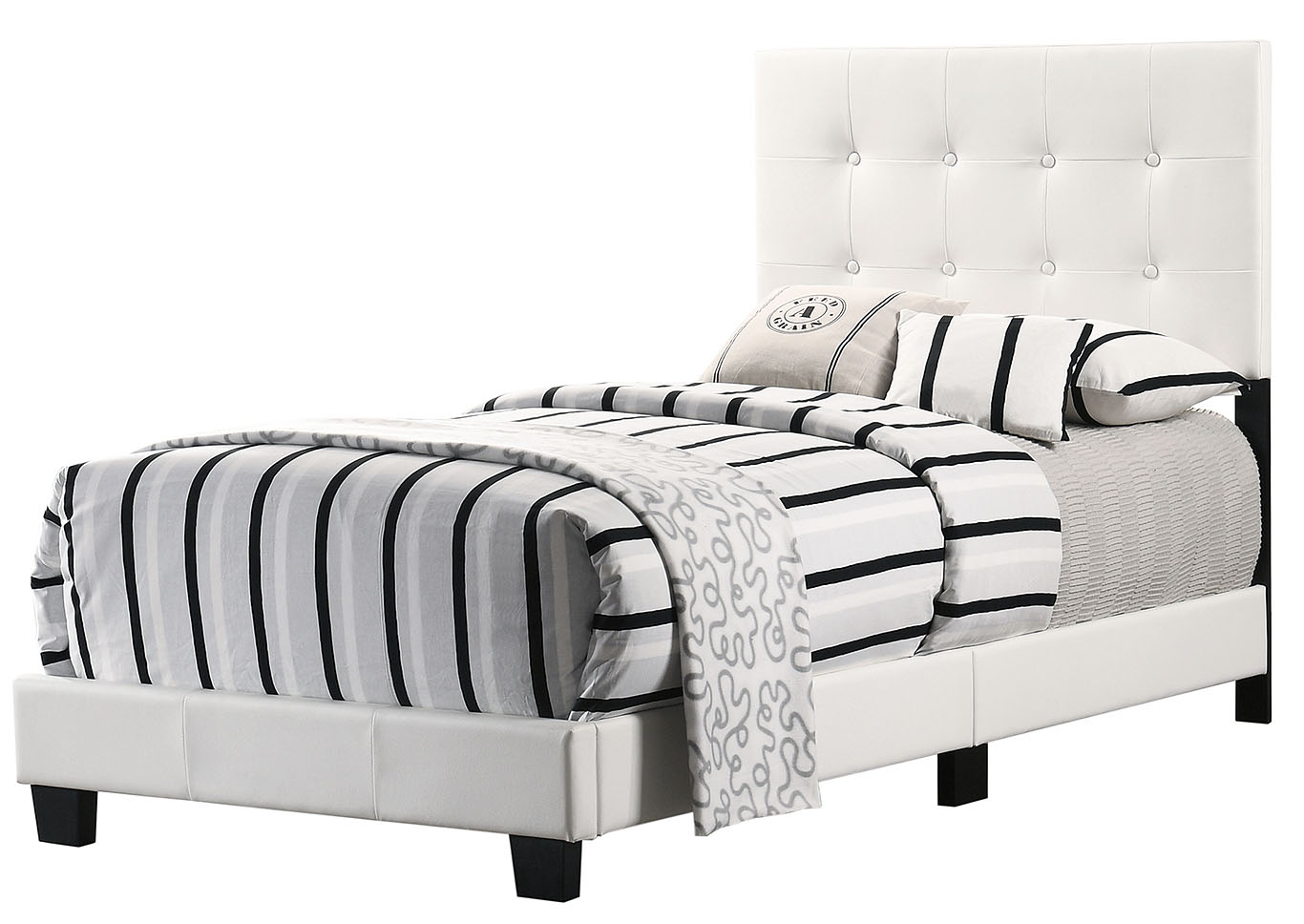Caldwell White Twin Bed,Glory Furniture