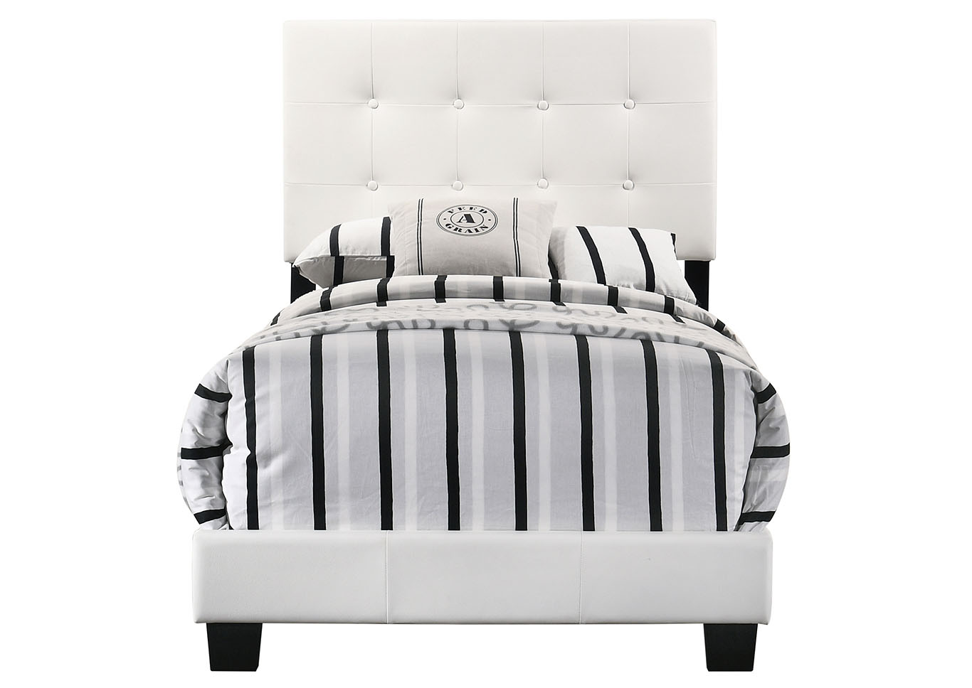 Caldwell White Twin Bed,Glory Furniture