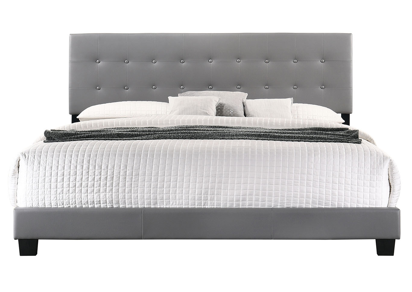 Caldwell Light Gray King Bed,Glory Furniture