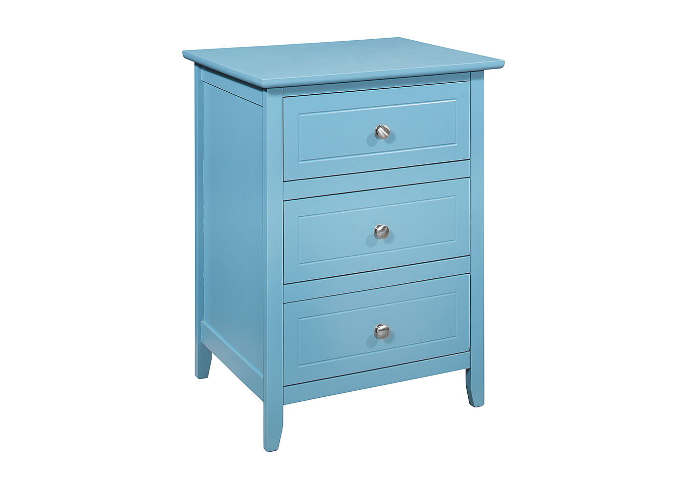 Teal 3 Drawer Nightstand,Glory Furniture