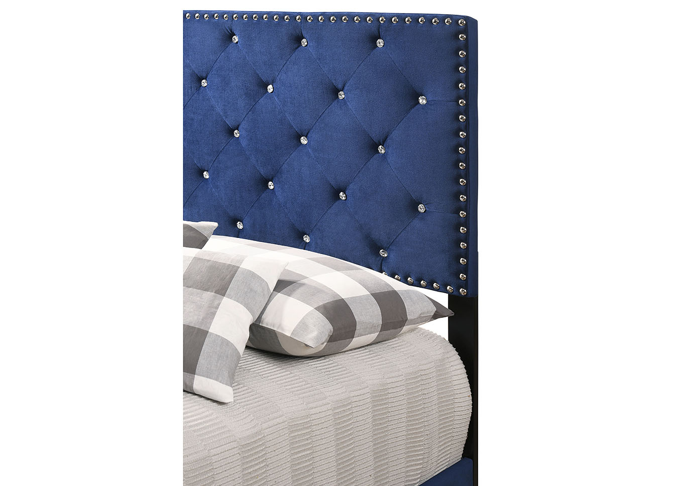 Suffolk Navy Blue Twin Bed,Glory Furniture