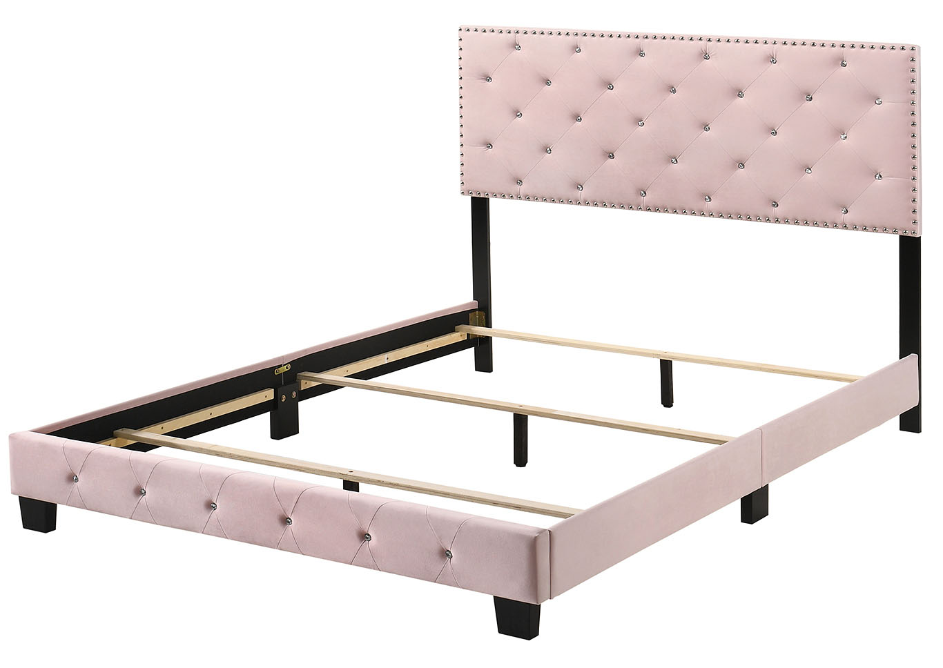 Suffolk Pink Queen Bed,Glory Furniture