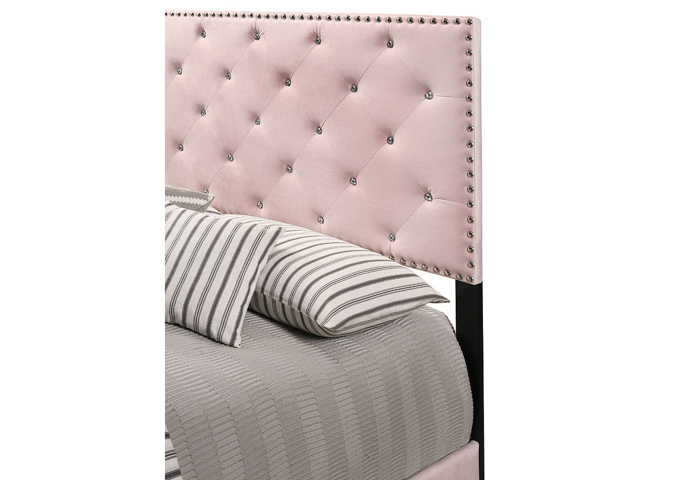 Suffolk Pink Queen Bed,Glory Furniture