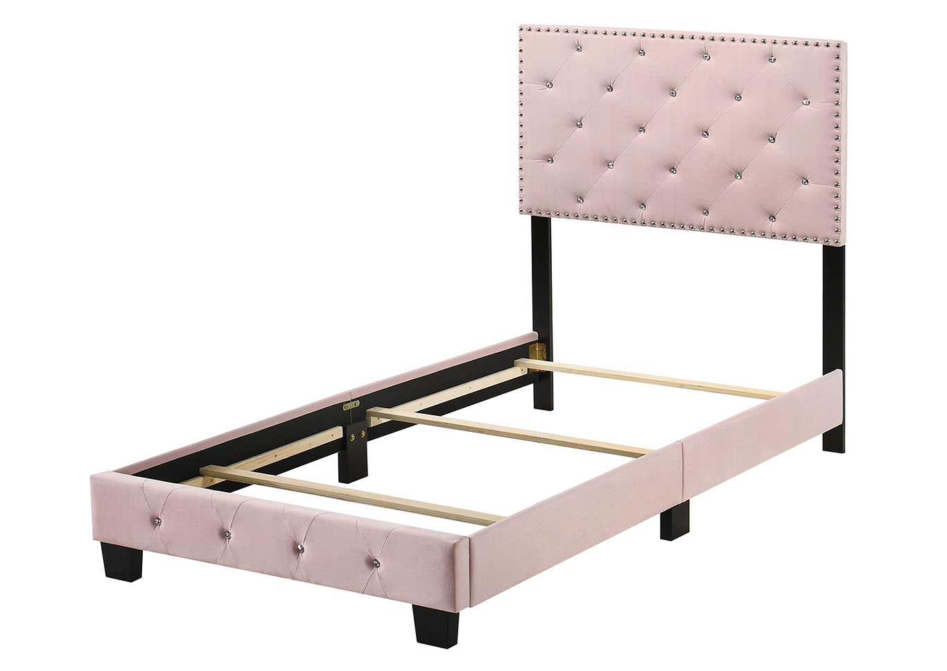 Suffolk Pink Twin Bed,Glory Furniture