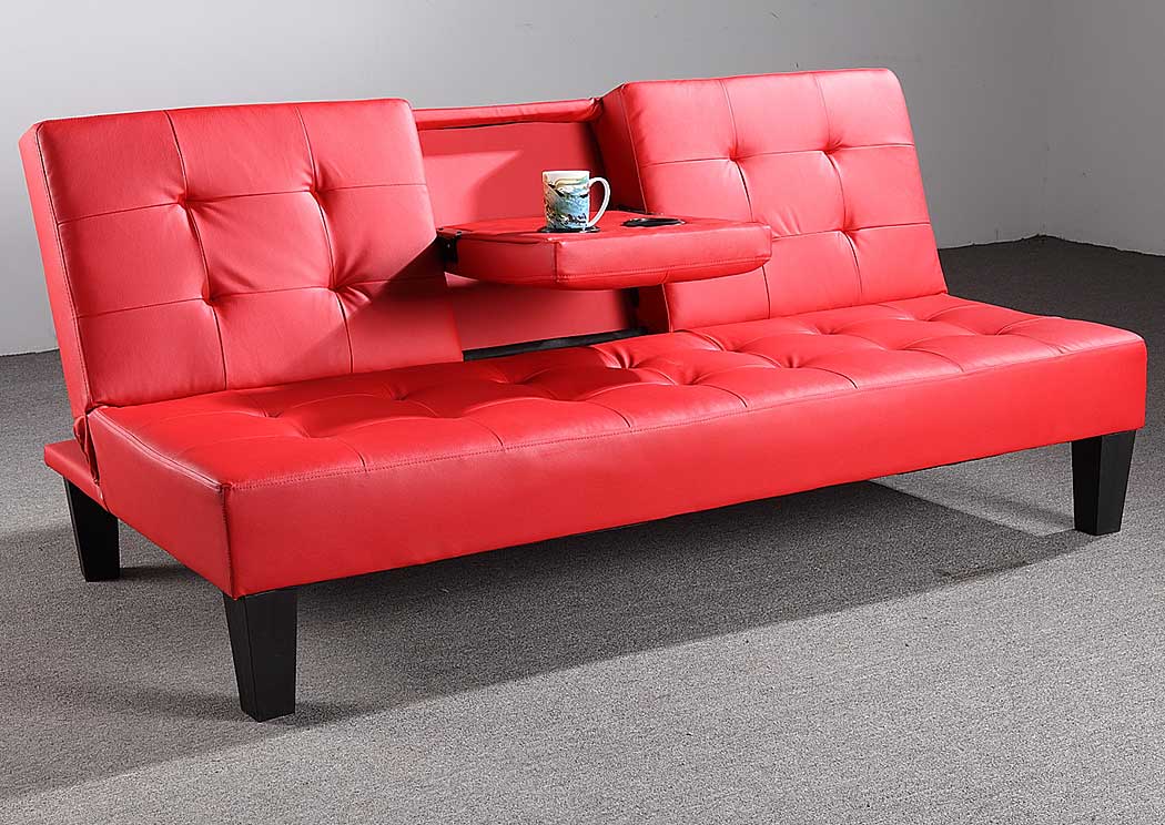 Red Sofa Bed,Glory Furniture