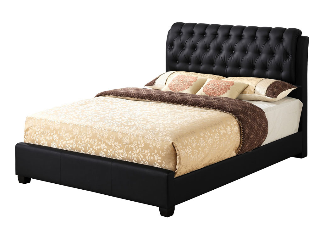 Black Queen Upholstered Bed,Glory Furniture