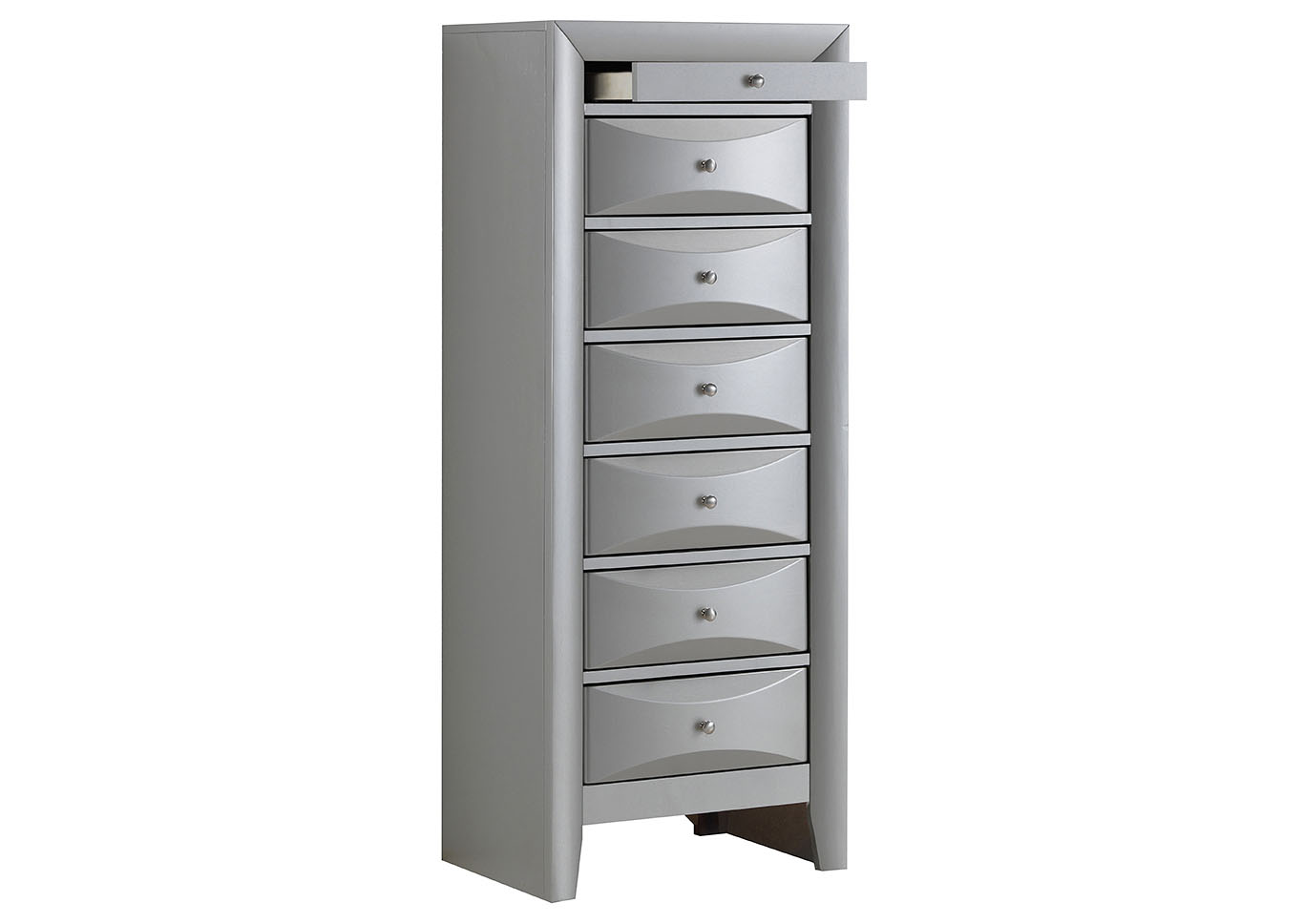 Silver 7 Drawer Lingerie Chest,Glory Furniture