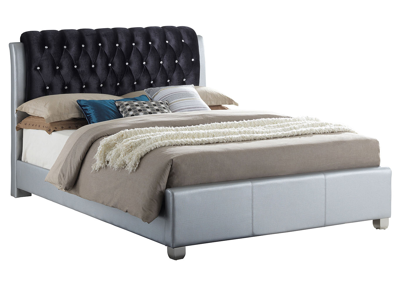 Gray 2 Drawer Queen Bed,Glory Furniture
