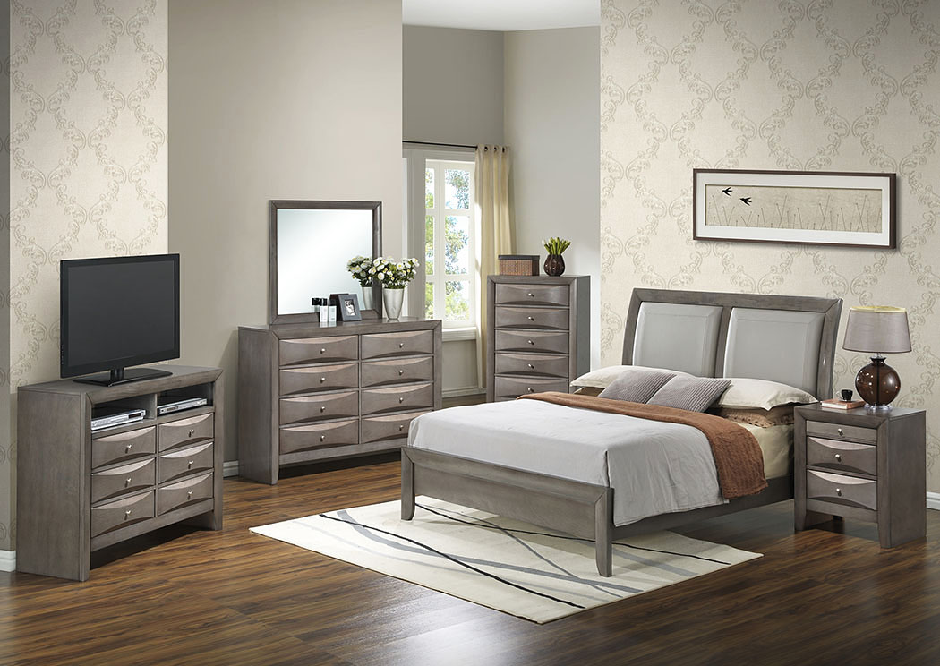 Gray Dresser w/Mirror,Glory Furniture