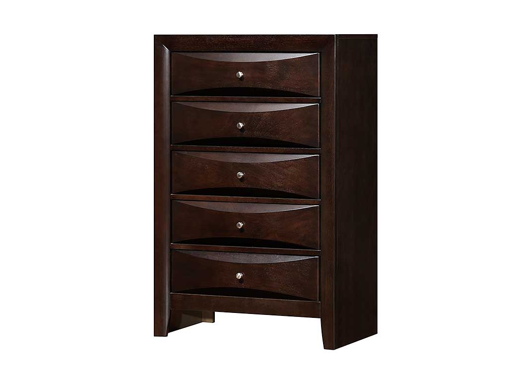 Cappuccino Chest,Glory Furniture