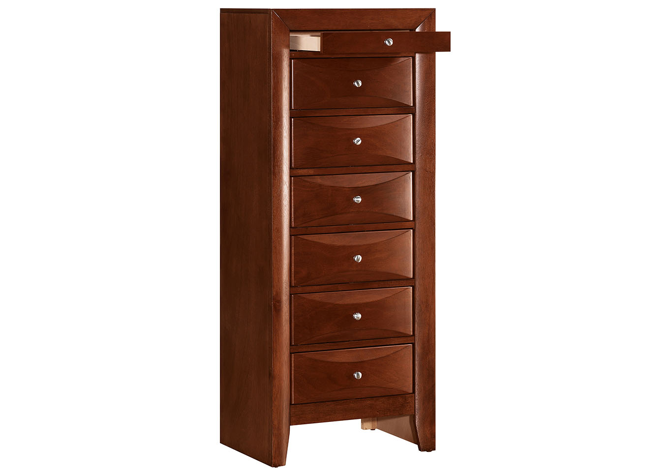 Cherry 7 Drawer Lingerie Chest,Glory Furniture