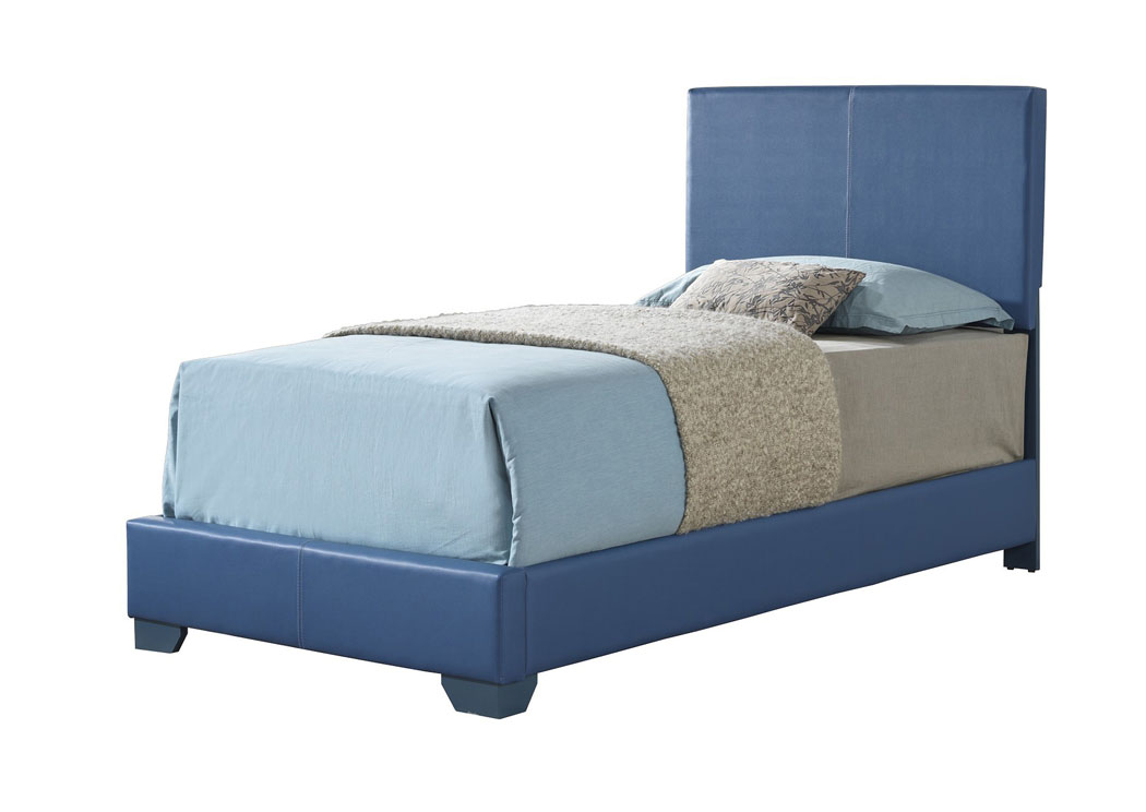 Blue Twin Bed,Glory Furniture