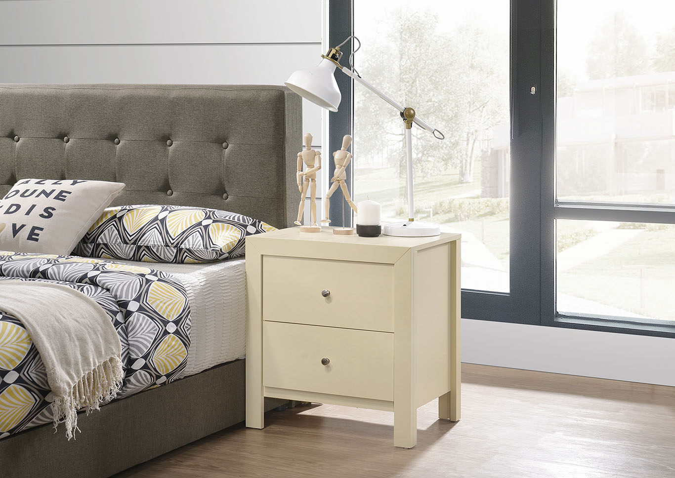 Burlington Beige Nightstand,Glory Furniture