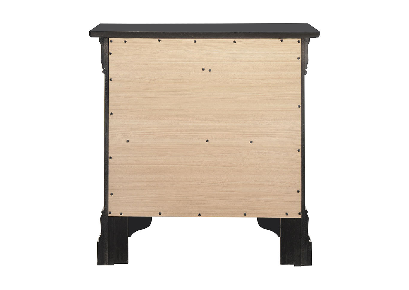 Carla Black Nightstand,Glory Furniture