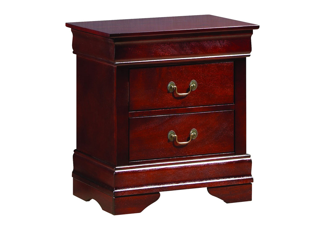 Cherry Night Stand,Glory Furniture