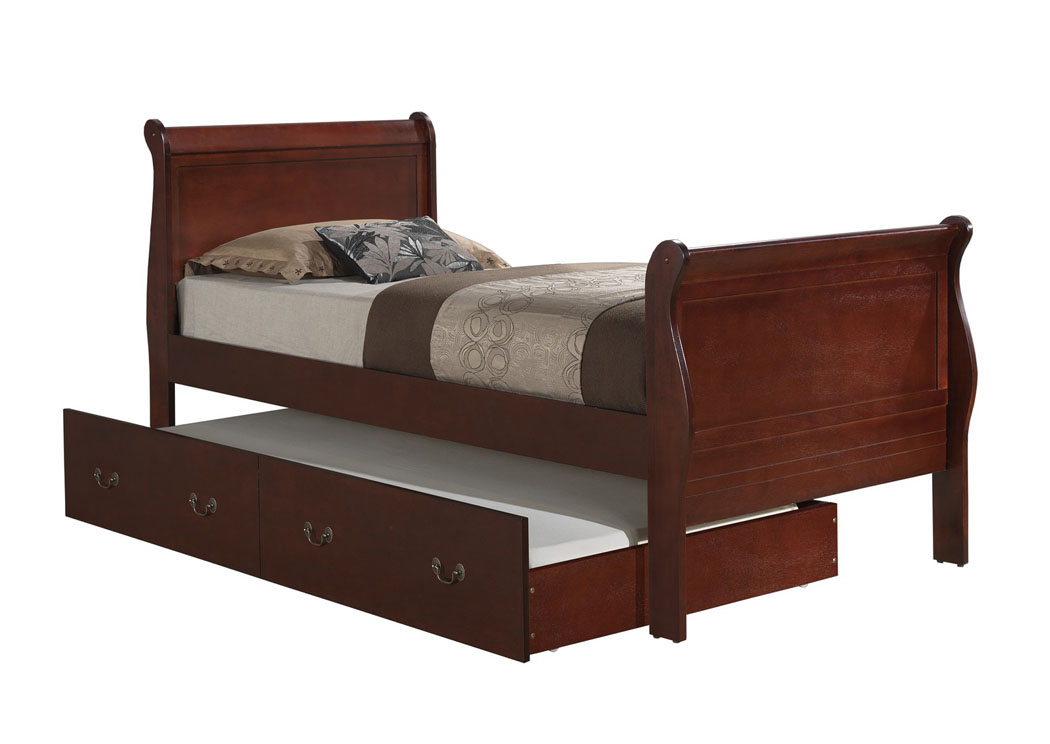 Cherry Twin Trundle Bed,Glory Furniture