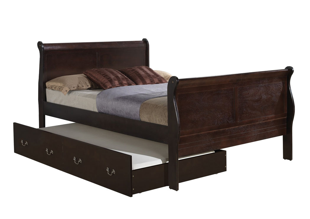 Cappuccino Full Trundle Bed,Glory Furniture